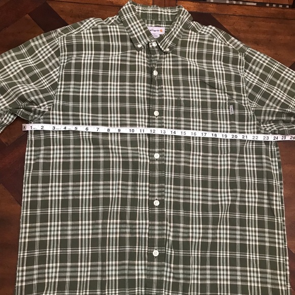 Carhartt Short Sleeves Button Up plaid Shirt - Picture 8 of 8